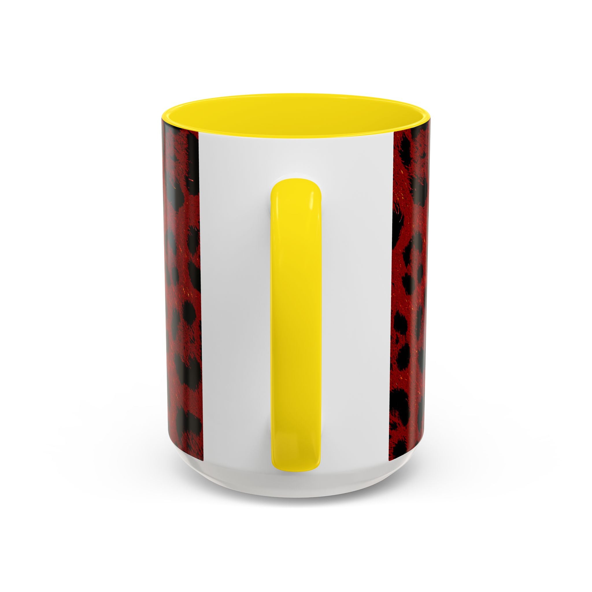Red Leopard Print Accent Coffee Mug (11/15oz)