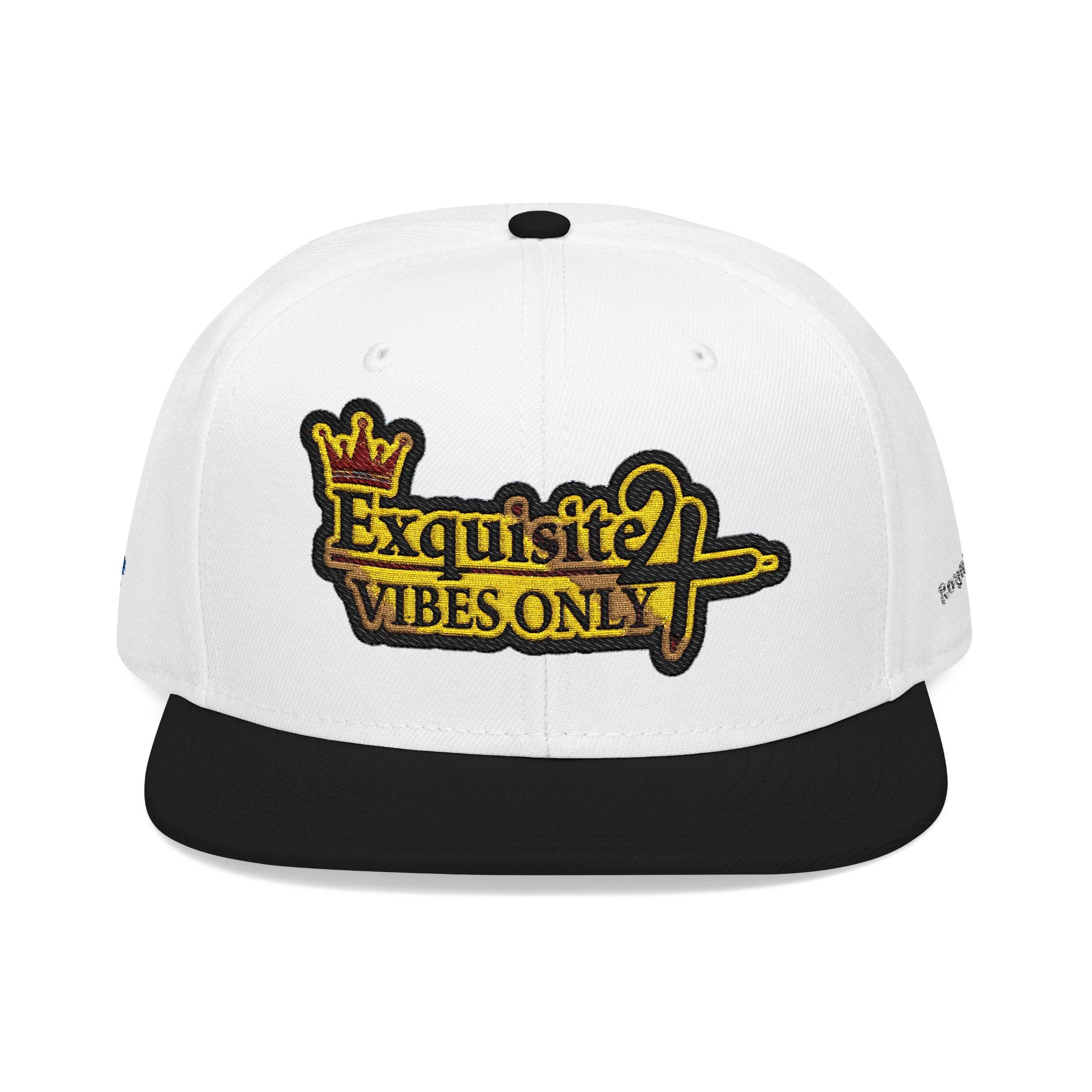 Exquisite 24 VIBES ONLY Embroidered Snapback Hat — Vintage Script Logo Streetwear Cap