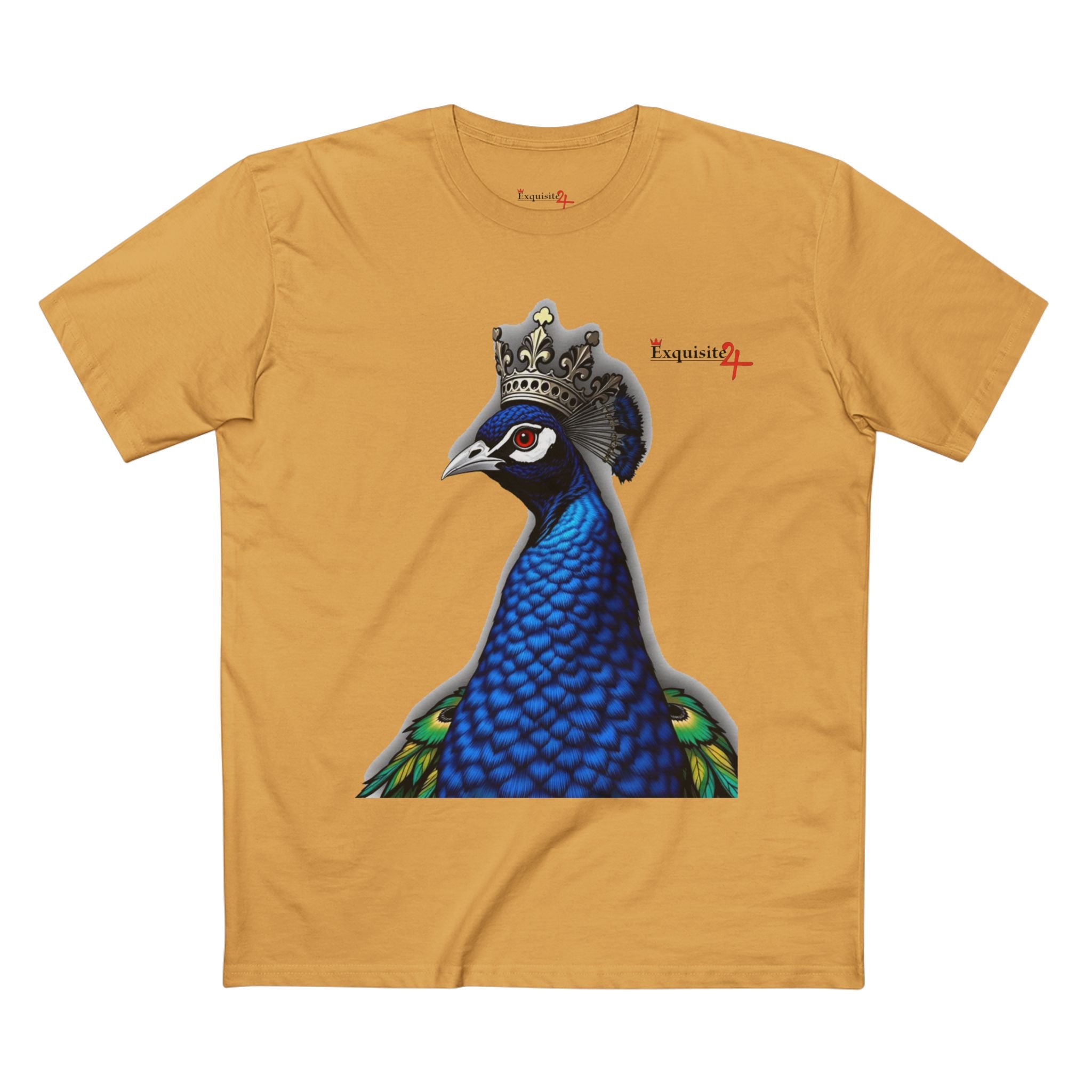 Crowned Blue Peacock Graphic Tee