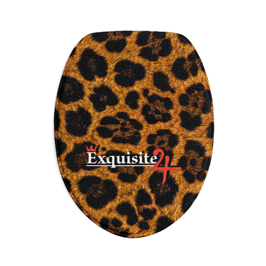 Leopard Print Toilet 3-Piece Bathroom Rug Set — Exquisite24 Accent