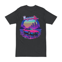 Retro Sunset Car T-Shirt — Vaporwave Driving Tee