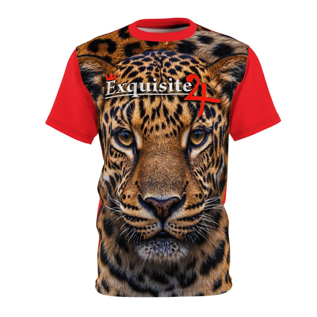 Leopard Face Graphic Tee – All-Over Print