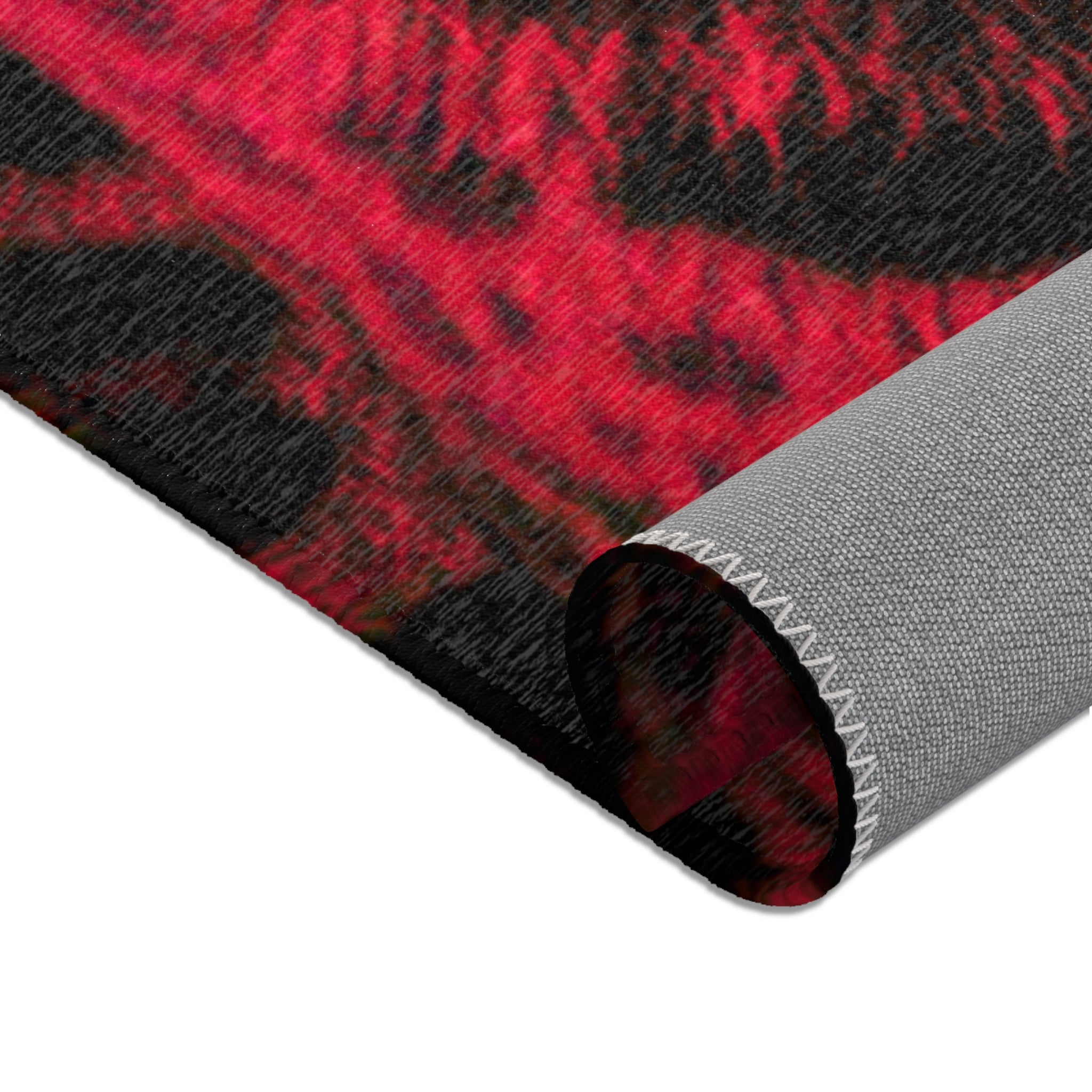 Red Leopard Area Rug – Bold Neon Leopard Accent Rug