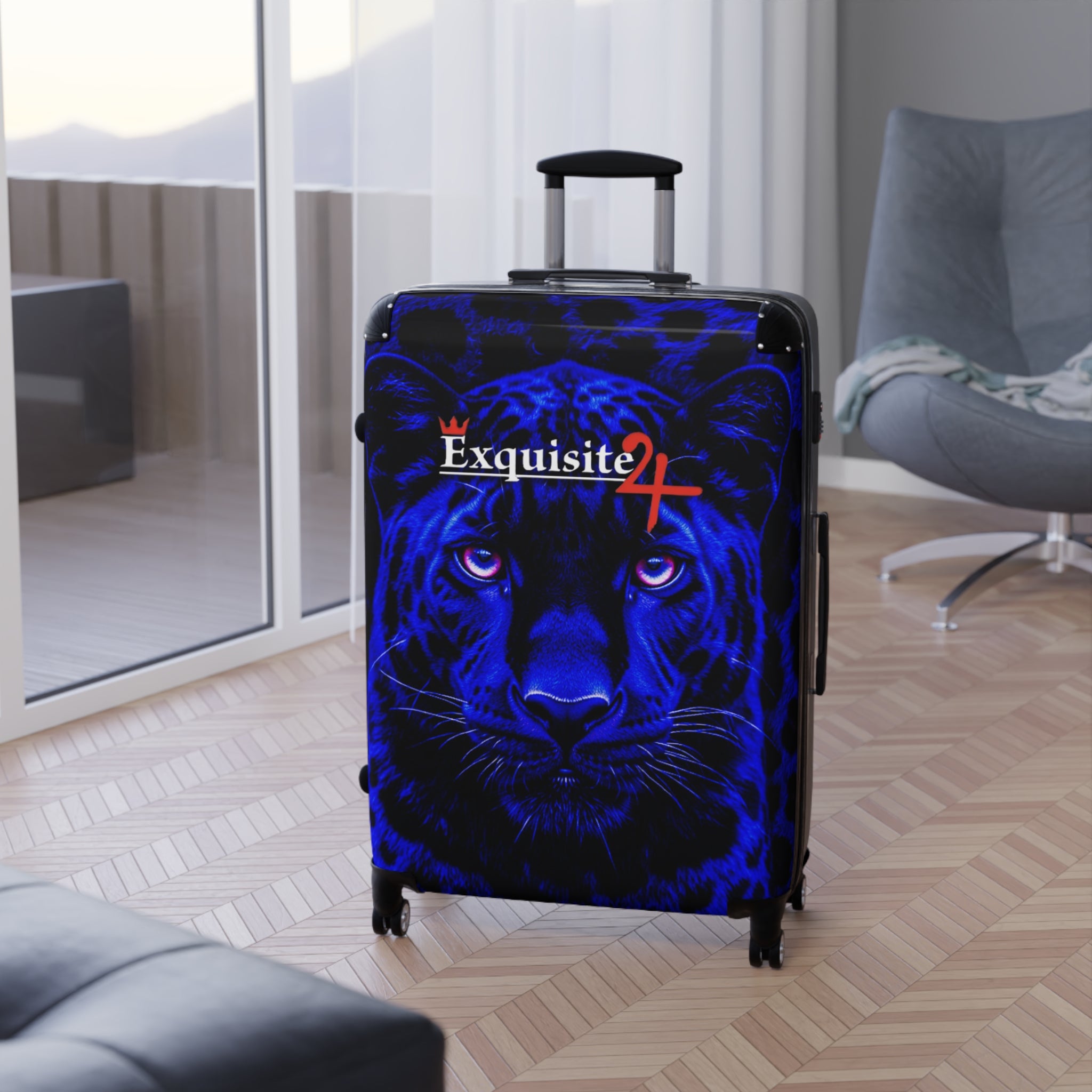 Blue Panther Carry-On Suitcase – Exquisite 24 Travel Luggage