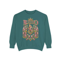 "BLESSED" Floral Angel Women's Sweatshirt