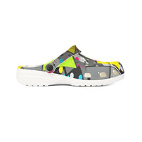 Neon Abstract EVA Foam Clogs