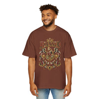 Paisley "BLESSED" Oversized Graphic Tee