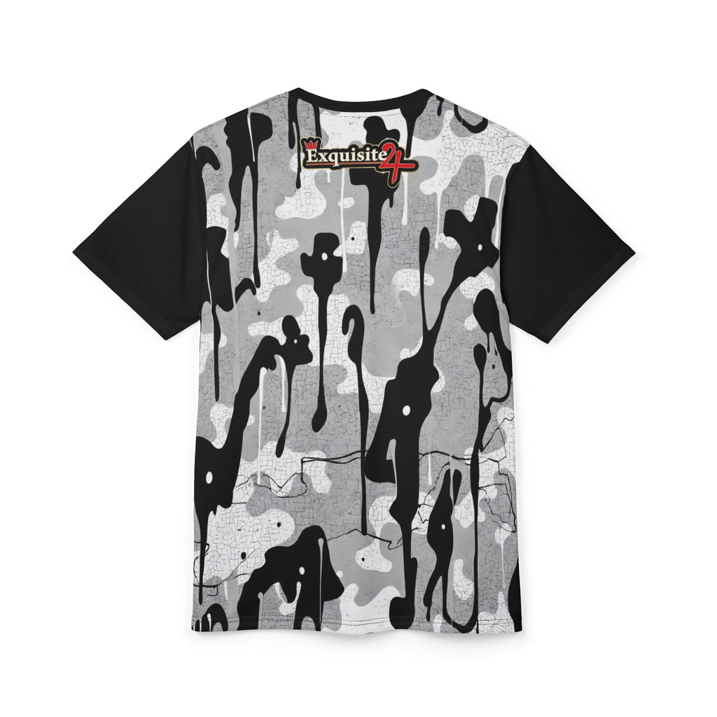 Exquisite 24 Black & White Camo Drip Tee