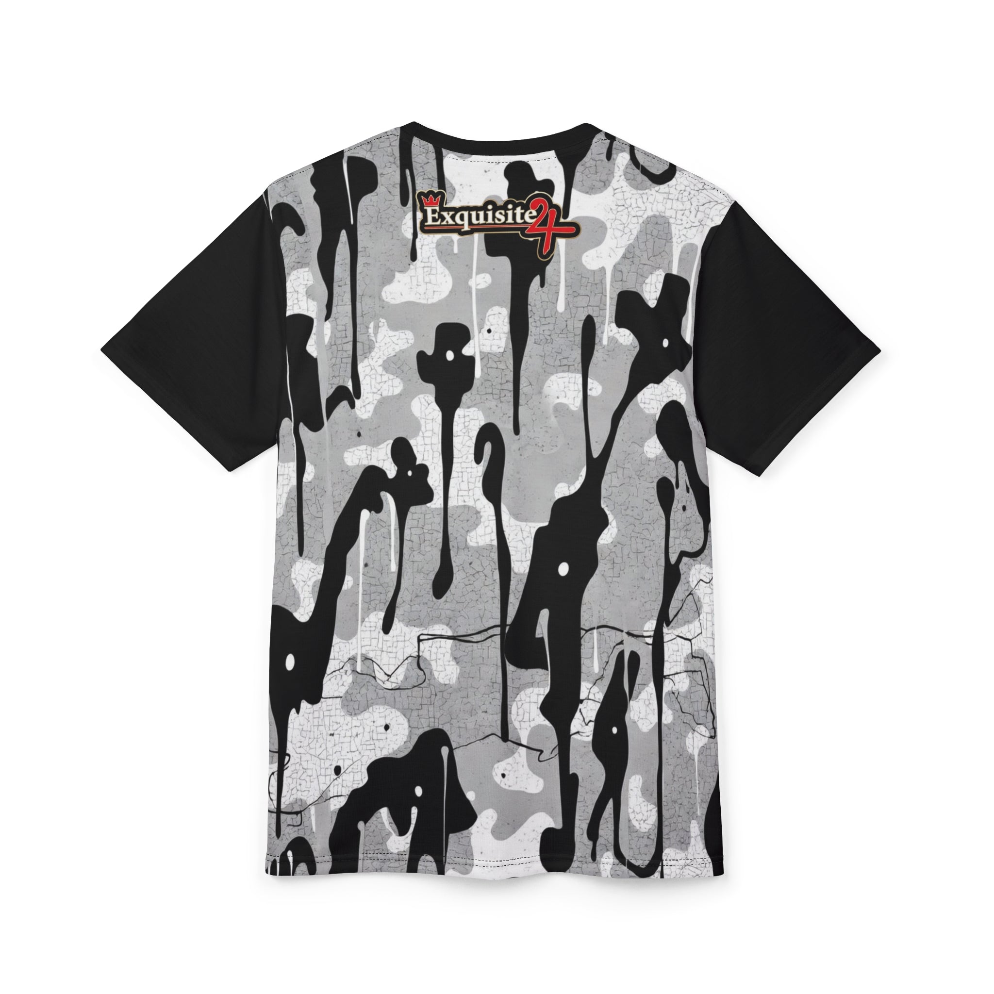 Exquisite 24 Black & White Camo Drip Tee