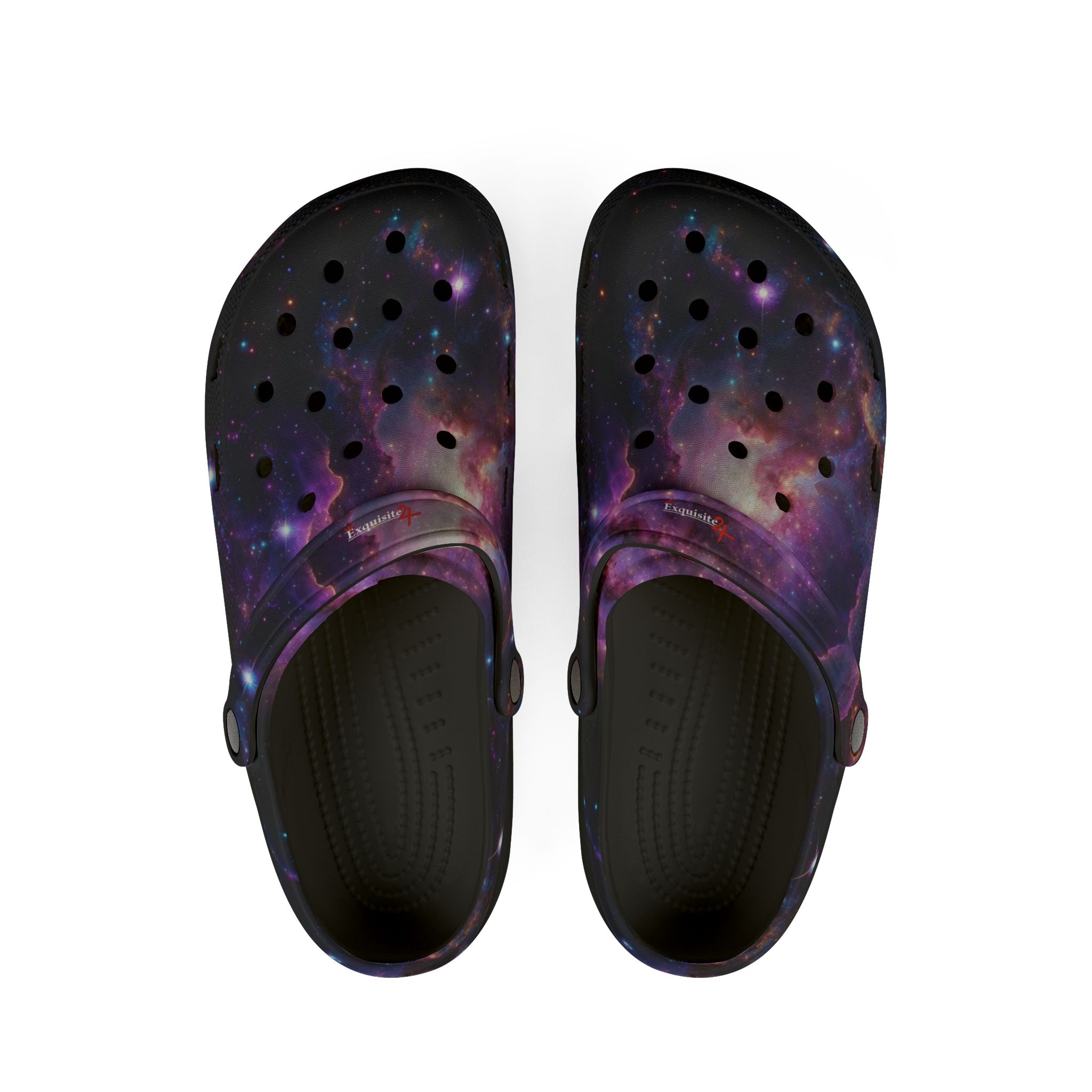 Galaxy Print Clogs — EVA Foam Rubber Slip-On Shoes
