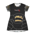 Leopard Grillz T-Shirt Dress — Snow Leopard