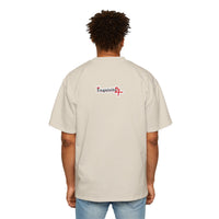 Oversized Graphic Tee — Bleeding Heart with Sword Design