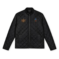 Embroidered Crown & Crest Quilted Jacket