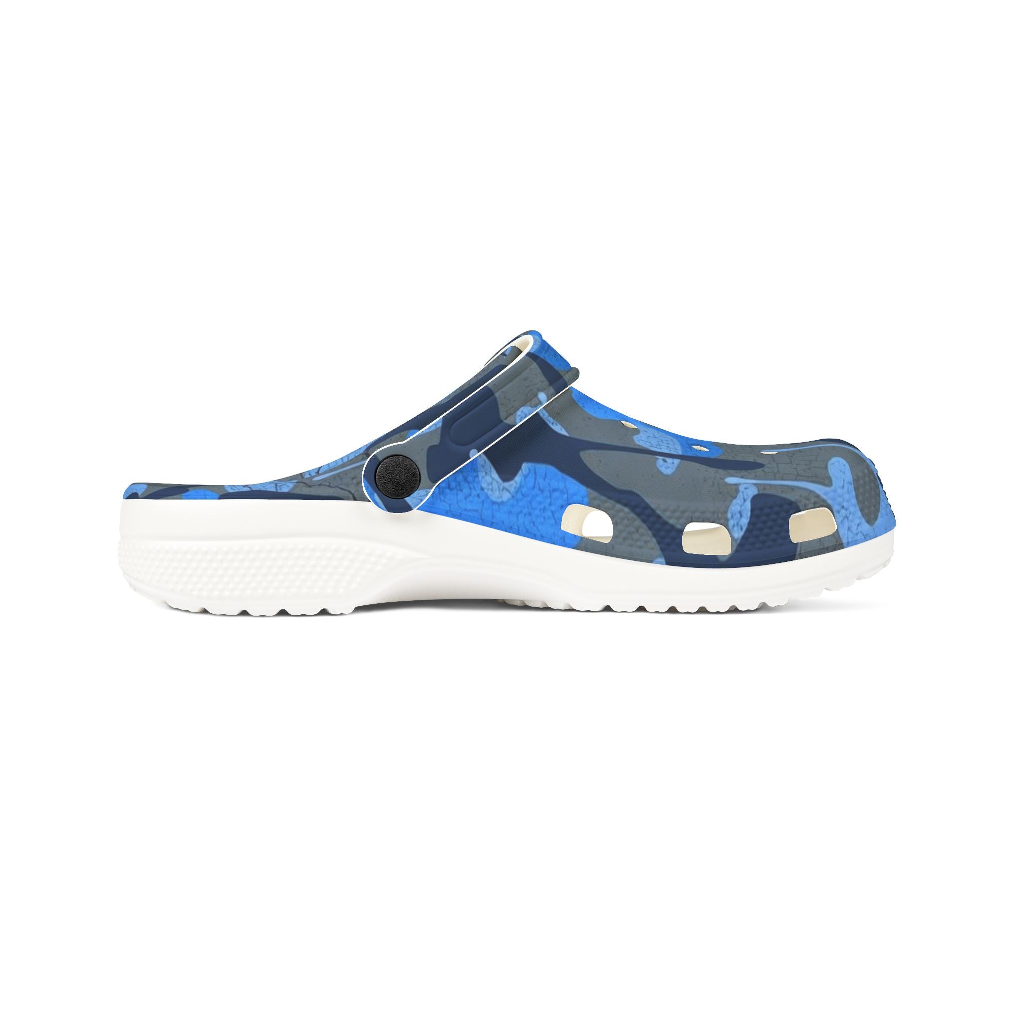 Blue Camo EVA Foam Clogs