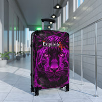 Purple Leopard Suitcase