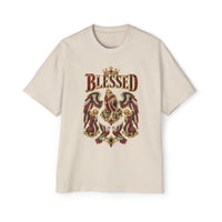 Paisley "BLESSED" Oversized Graphic Tee
