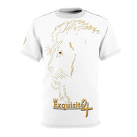 Gold Minimalist Lion Profile Tee