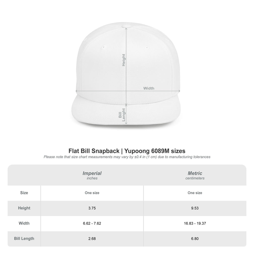 'Royalty Within' Embroidered Flat Bill Snapback Cap