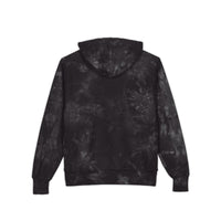 Tie-Dye Embroidered Hoodie - Exquisite 24 Black & Gold Patch