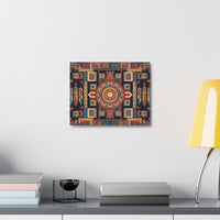 Southwestern Geometric Canvas Art — Tribal Mandala Wall Decor
