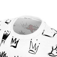 Crown Graffiti All-Over Print Tee — Exquisite 24 Logo