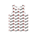 Tank Top — All-Over Logo 'Exquisite 24' White Casual Graphic Tank