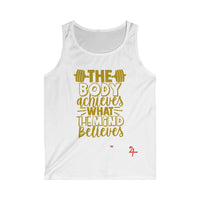Gold Motivational Gym Tank Top