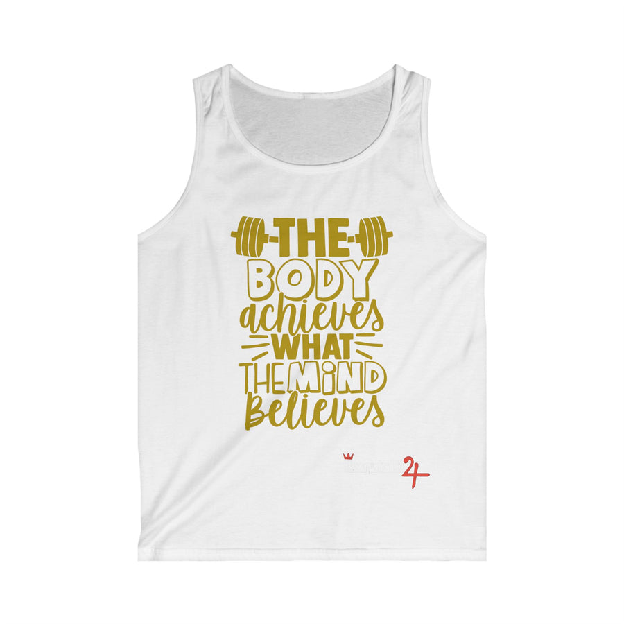 Gold Motivational Gym Tank Top
