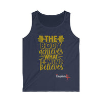 Gold Motivational Gym Tank Top
