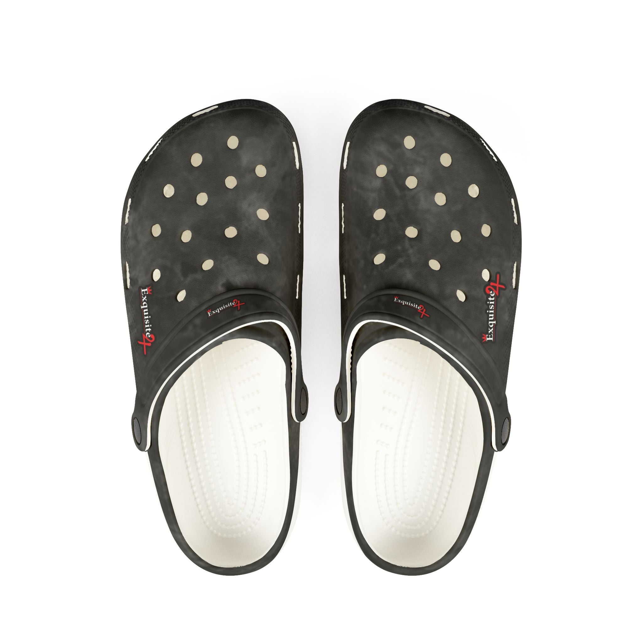 Black Marbled EVA Foam Clogs