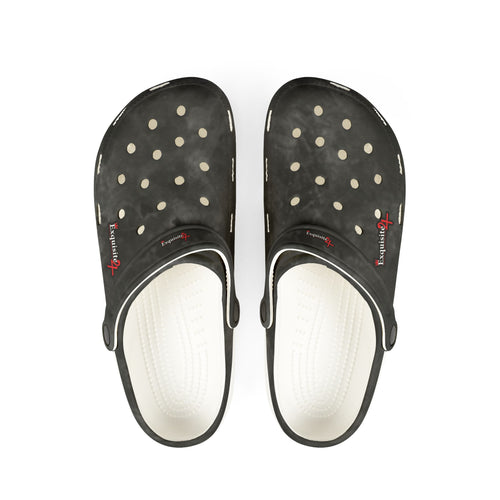 Black Marbled EVA Foam Clogs