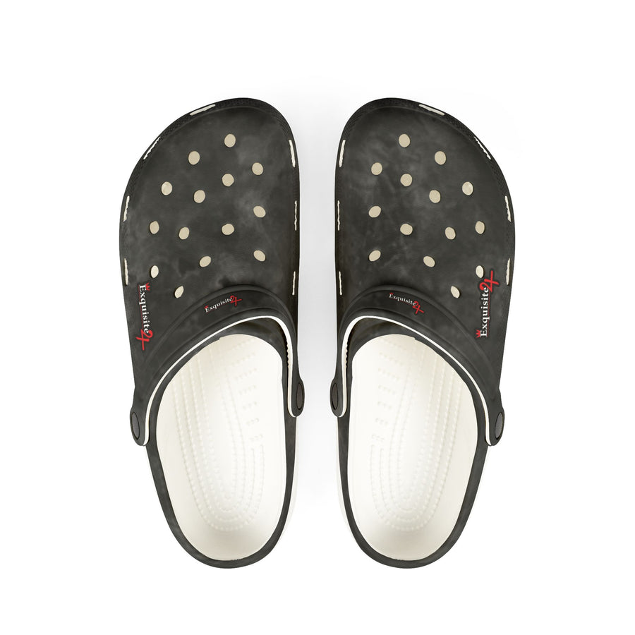 Black Marbled EVA Foam Clogs