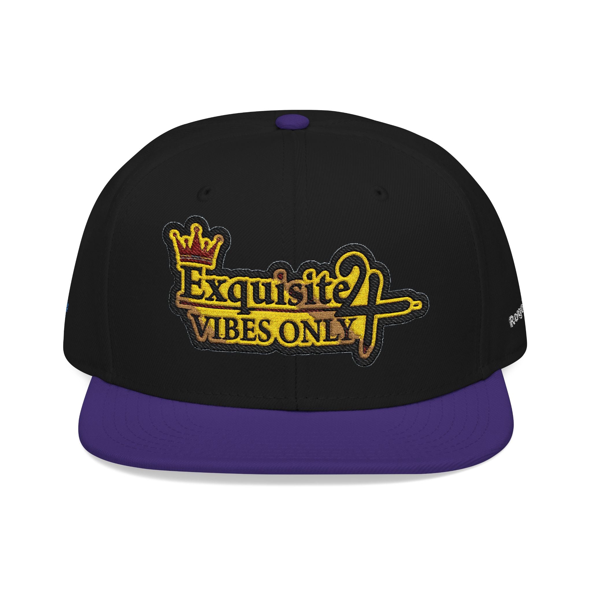 Exquisite 24 VIBES ONLY Embroidered Snapback Hat — Vintage Script Logo Streetwear Cap