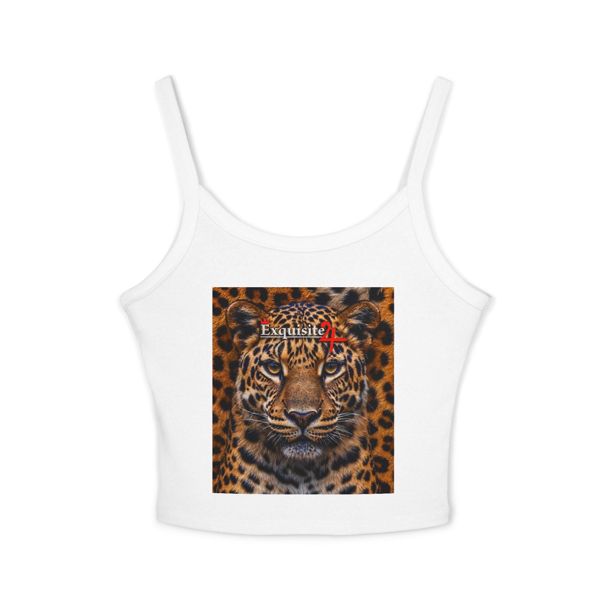 Exquisite 24 Leopard Print Women's Spaghetti Tank