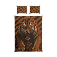 Tiger Strike Cotton Duvet Cover Set