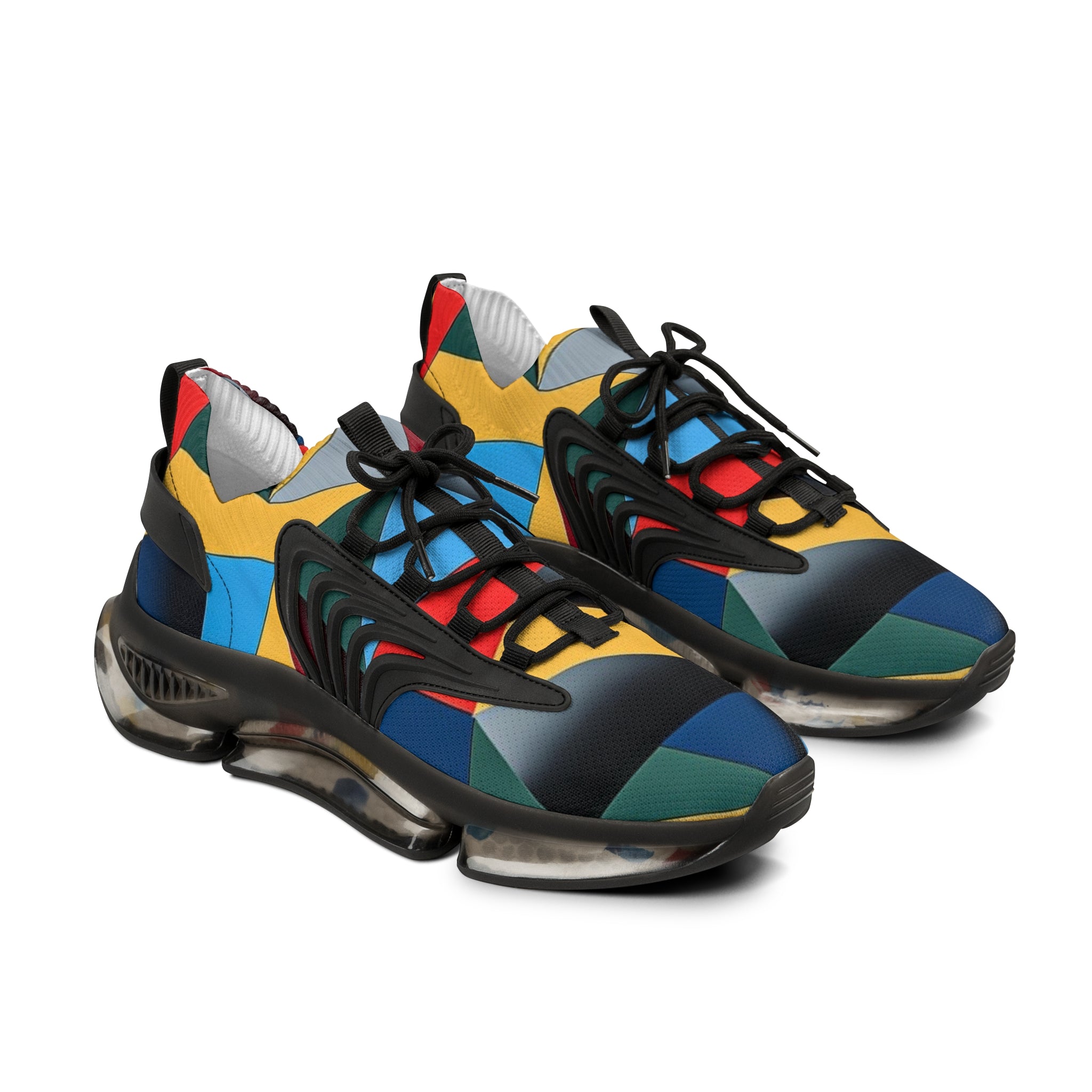 Colorful Geometric Athletic Shoes