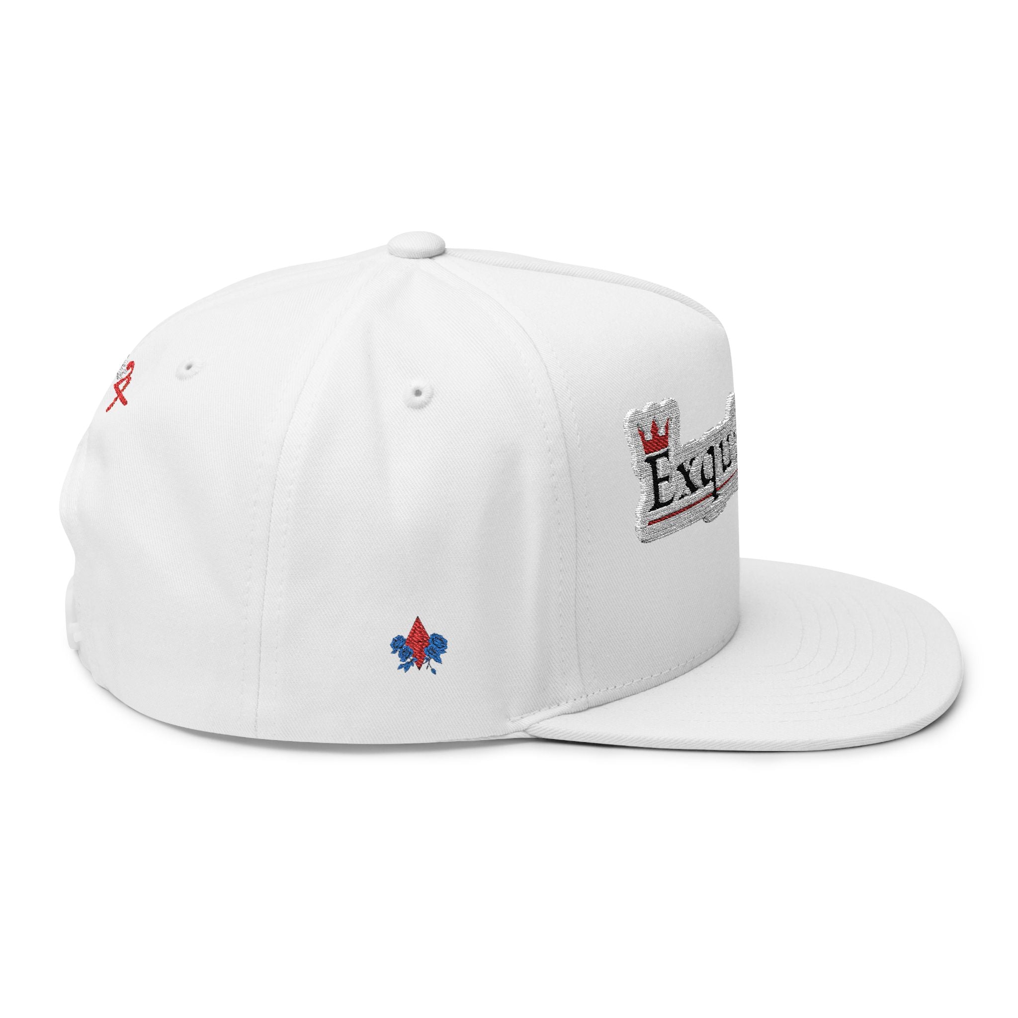 Classic Exquisite 24 Embroidered Flat Bill Cap