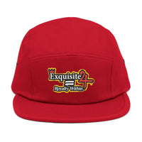 Embroidered 5-Panel Cap — 'Exquisite 24' Logo Streetwear Hat