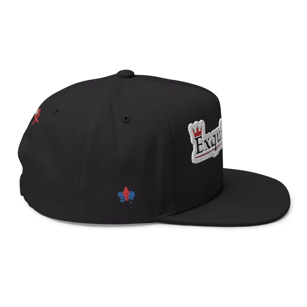 Classic Exquisite 24 Embroidered Flat Bill Cap