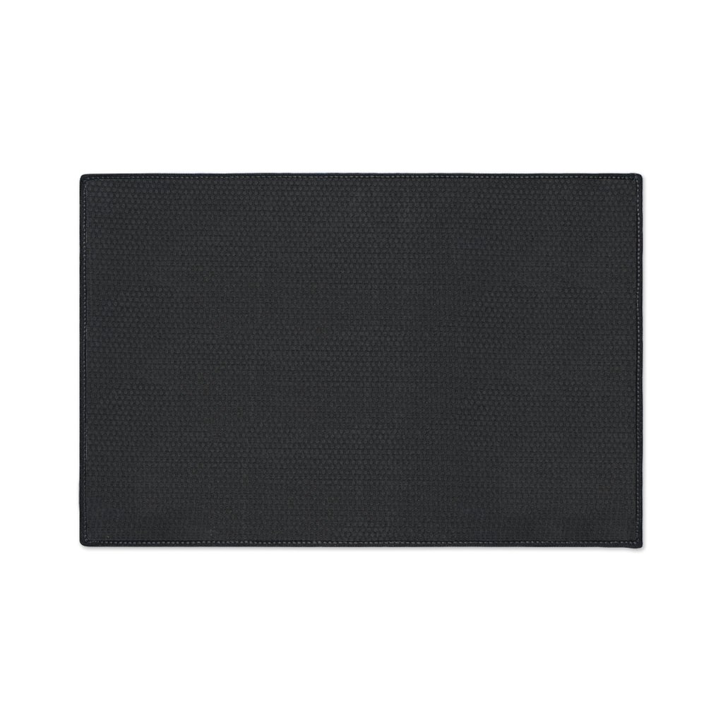 Geometric Blue Prism Floor Mat — Heavy Duty Non-Slip Rug for Entry, Garage & Office