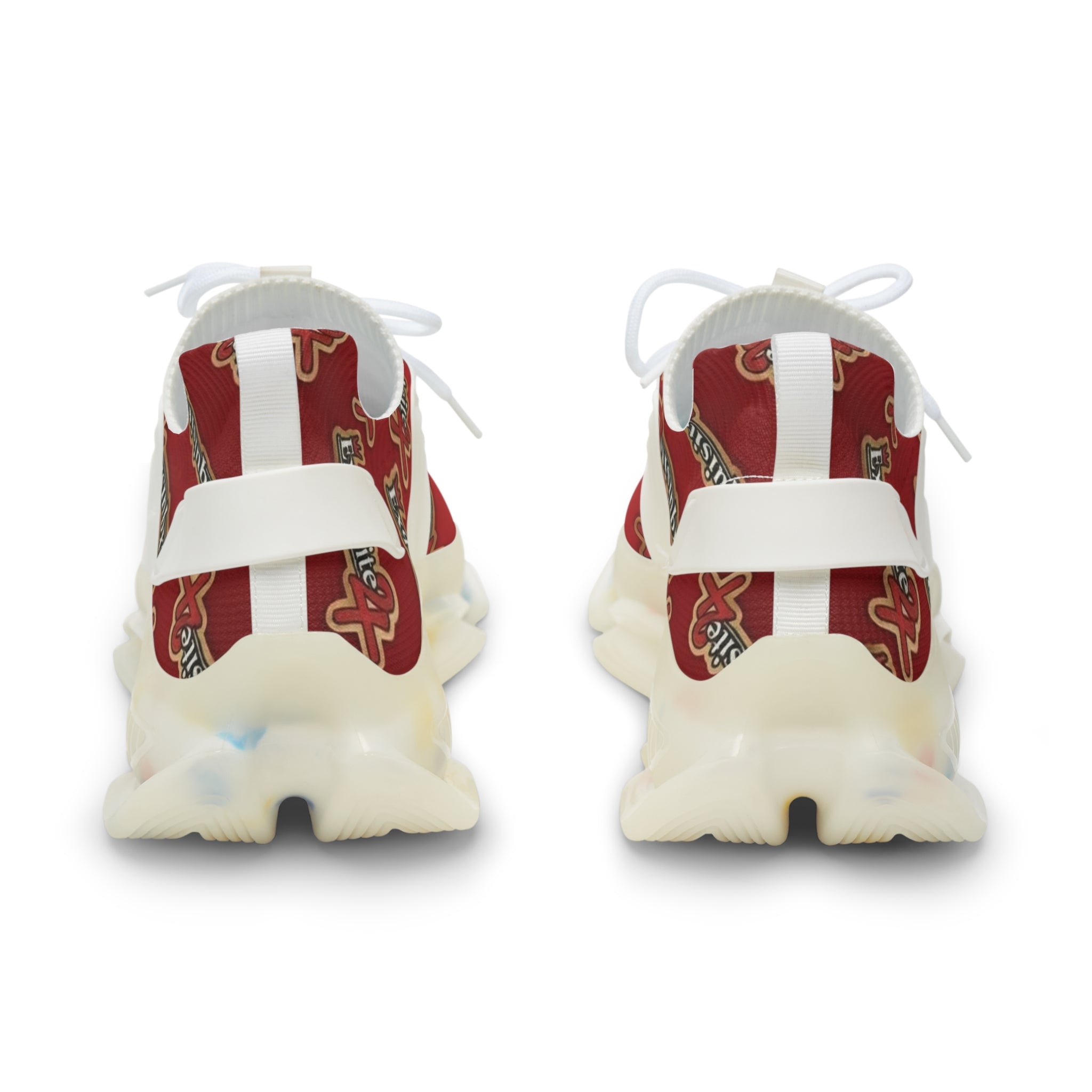 Red 'Exquisite 24' Logo Print Athletic Shoes