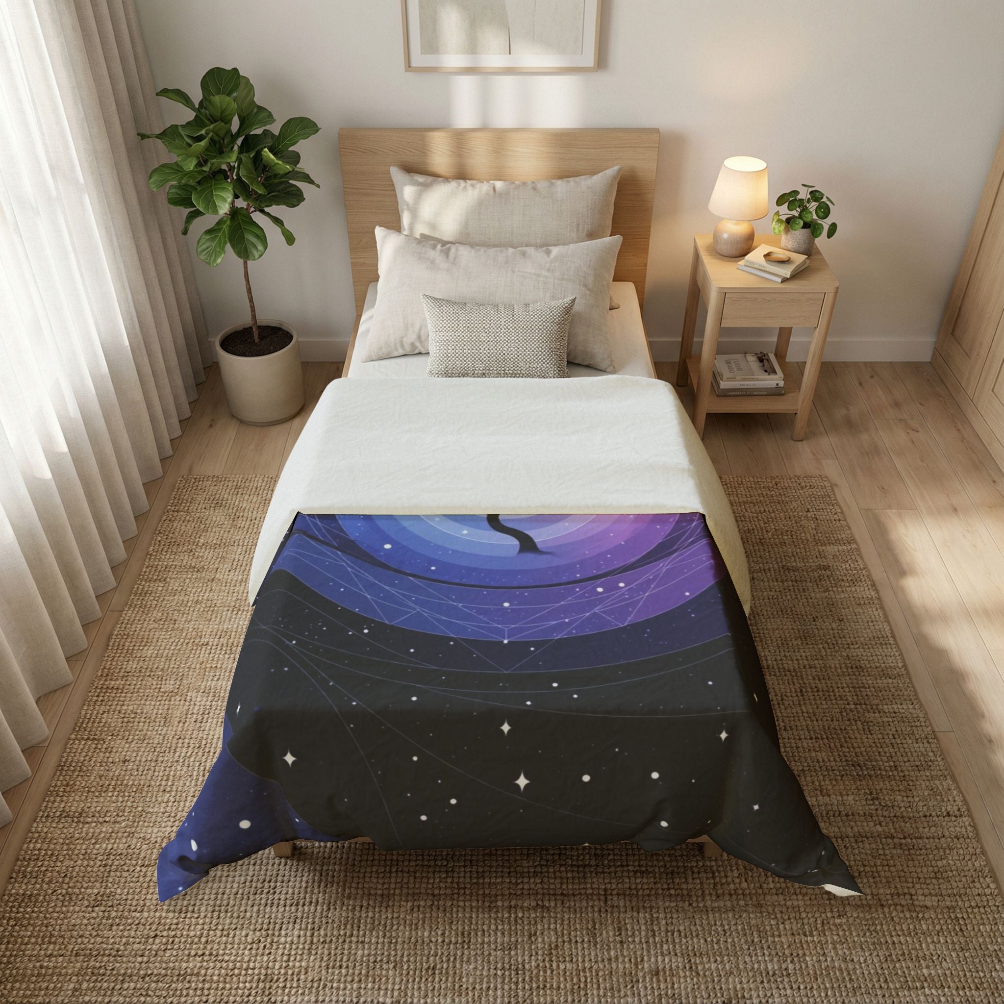 Nightscape Tree Duvet Cover — Cosmic Eye Cotton Bedding