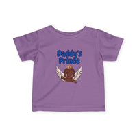 Infant Tee — "Daddy's Prince" Baby T‑Shirt with Crowned Angel Design