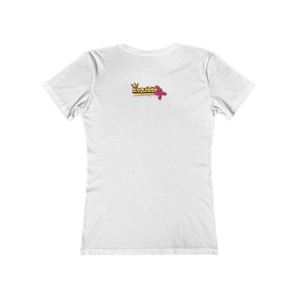 Retro Flamingo Triangle Graphic Tee — Boyfriend Tee for Women