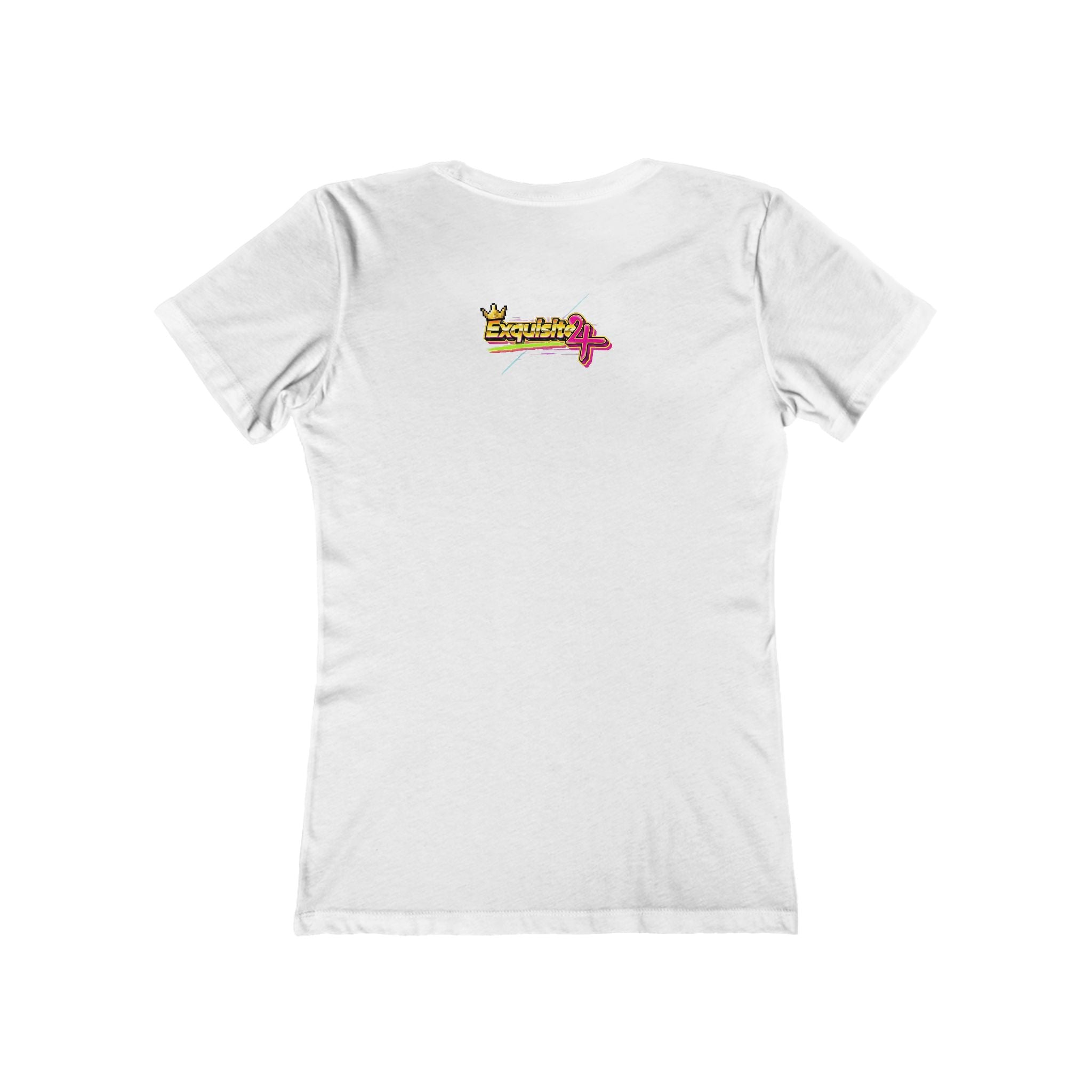 Retro Flamingo Triangle Graphic Tee — Boyfriend Tee for Women
