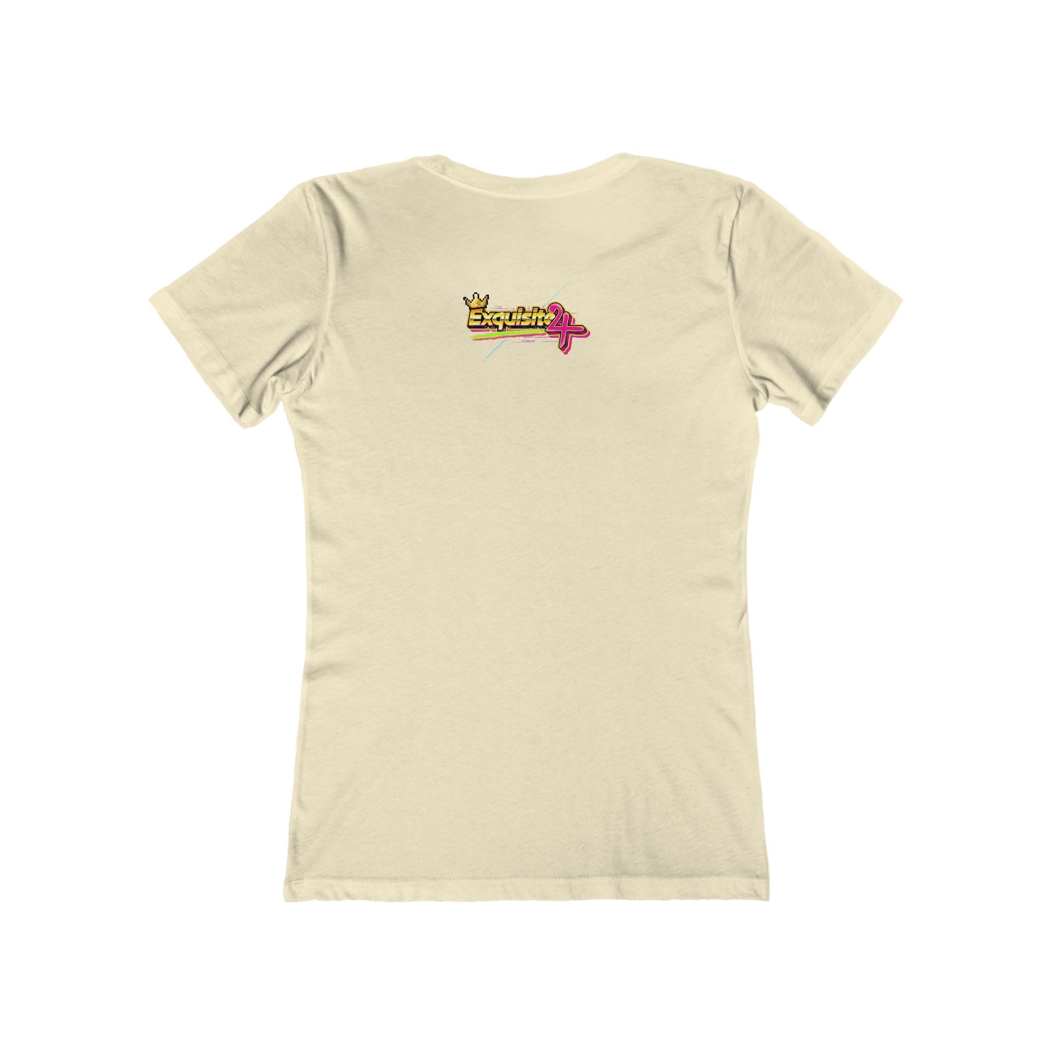 Retro Flamingo Triangle Graphic Tee — Boyfriend Tee for Women