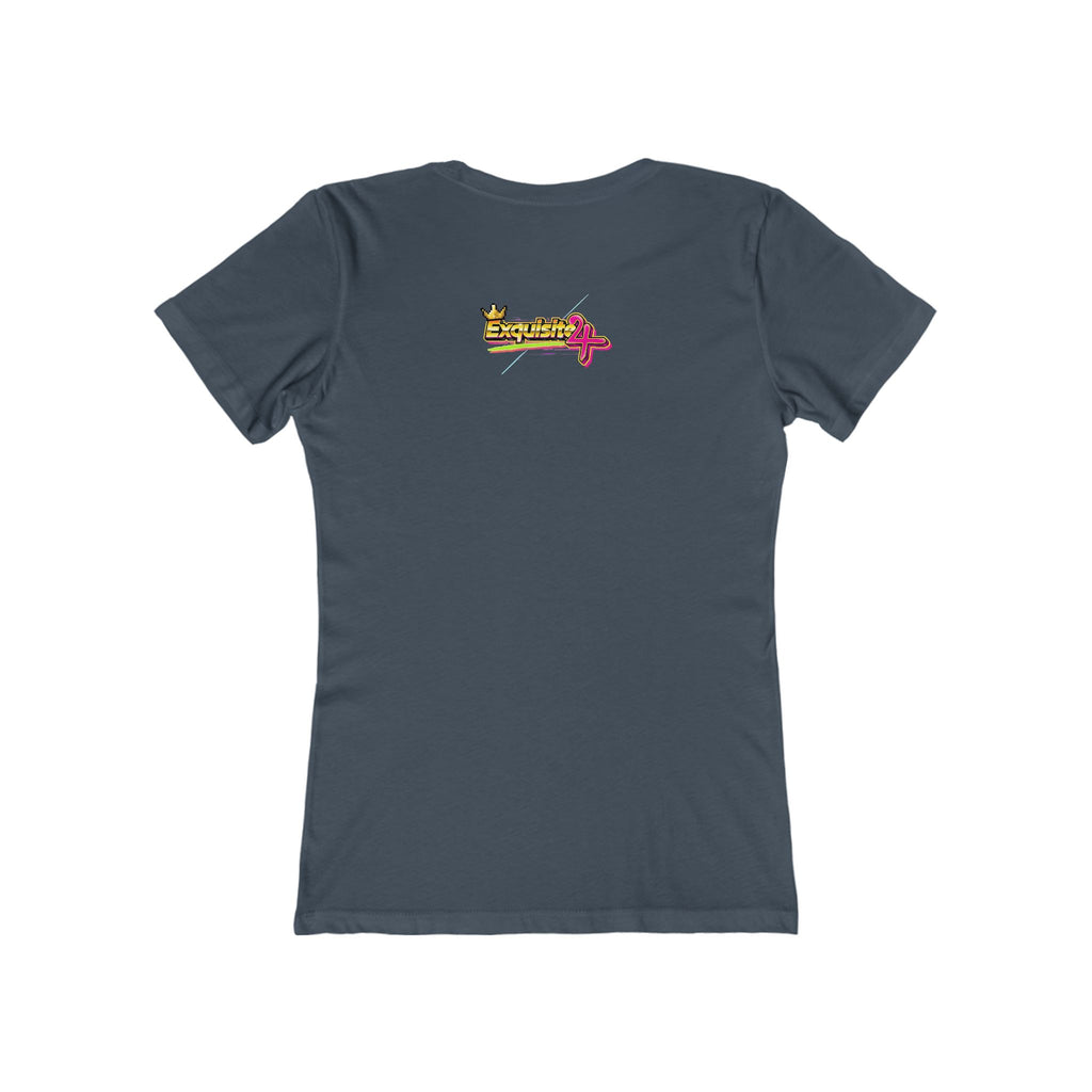 Retro Flamingo Triangle Graphic Tee — Boyfriend Tee for Women