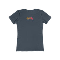 Retro Flamingo Triangle Graphic Tee — Boyfriend Tee for Women