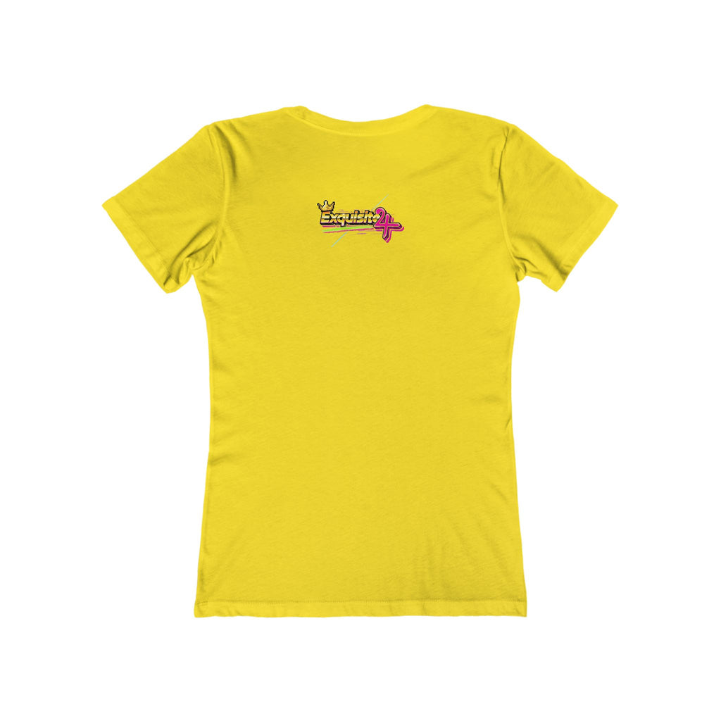 Retro Flamingo Triangle Graphic Tee — Boyfriend Tee for Women