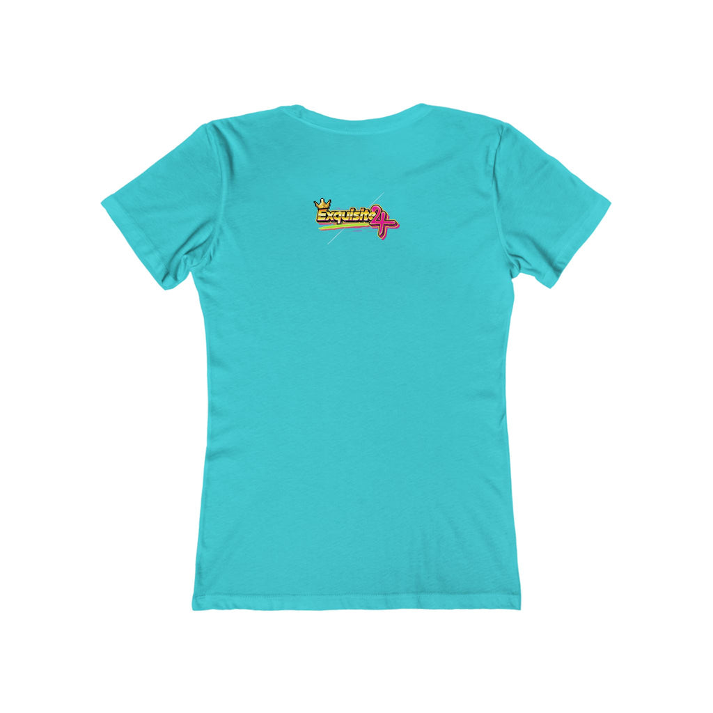 Retro Flamingo Triangle Graphic Tee — Boyfriend Tee for Women